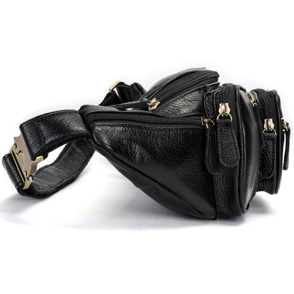 Сумка Vintage Поясна чоловіча Чорна (14817) - зображення 3