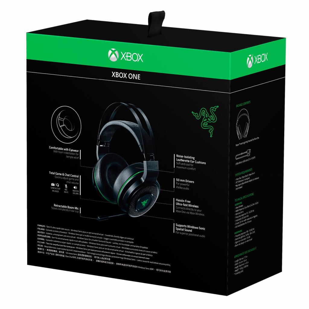 Навушники Razer Thresher - Xbox One Black/Green (RZ04-02240100-R3M1) - зображення 7