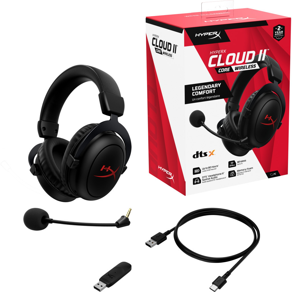 Навушники HyperX Cloud II Core Wireless Black (6Y2G8AA) - зображення 7