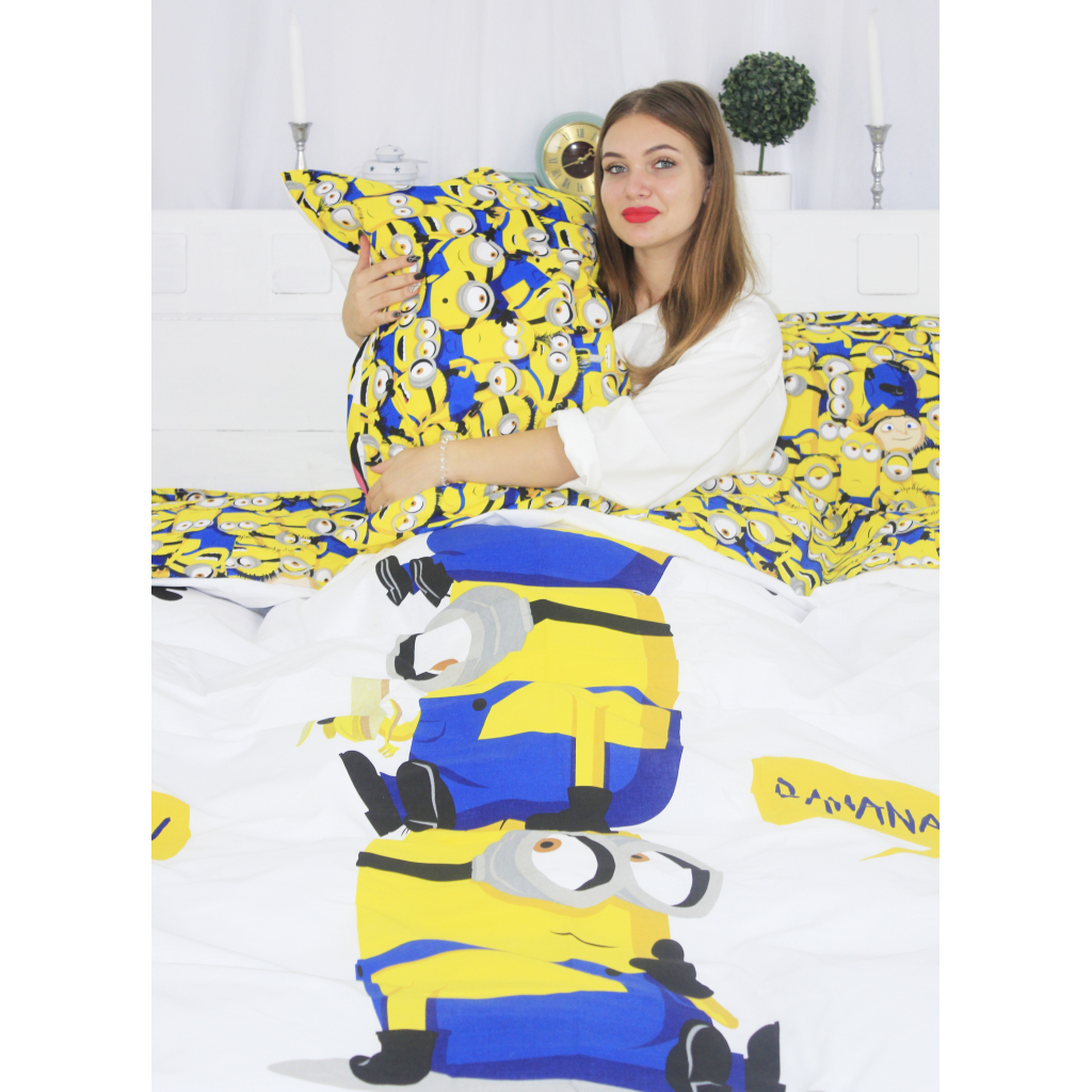 Постільна білизна MirSon Бязь Ranforce Elite 17-0506 Minions Односпальна (2200004665863) - зображення 2