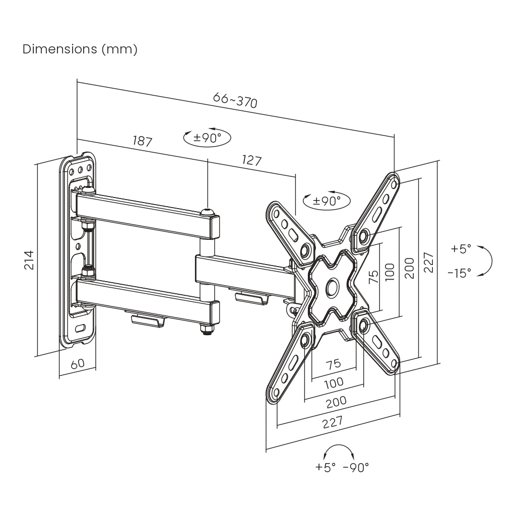 Кронштейн Brateck LDA40-223 - зображення 2