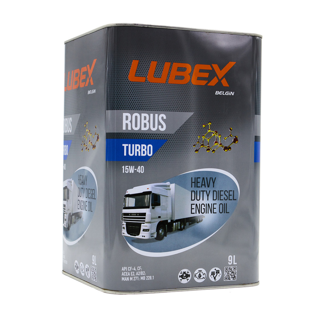 Моторна олива LUBEX ROBUS TURBO 15W40 9л - зображення 1