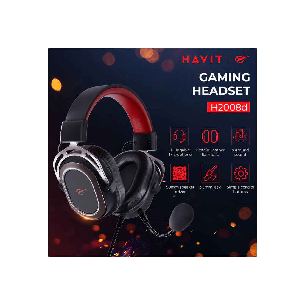 Навушники Havit HV-H2008d 3.5мм - зображення 9