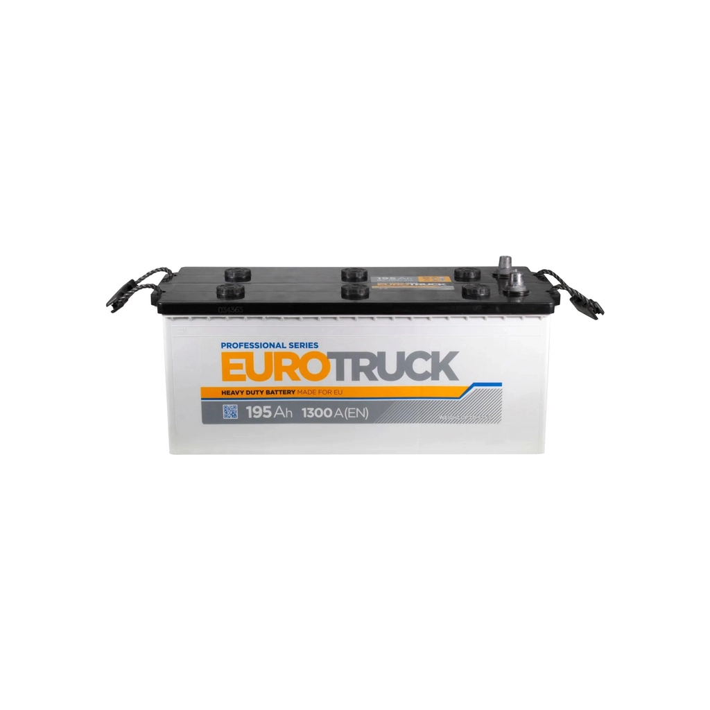 Акумулятор автомобільний EUROTRUCK 6СТ-195АЗ (3) (B) 1300А 12V (E) - зображення 1