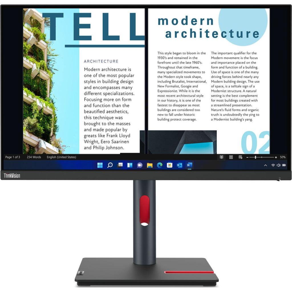 Монітор Lenovo P24h-30 (63B3GAT6UA) - зображення 1