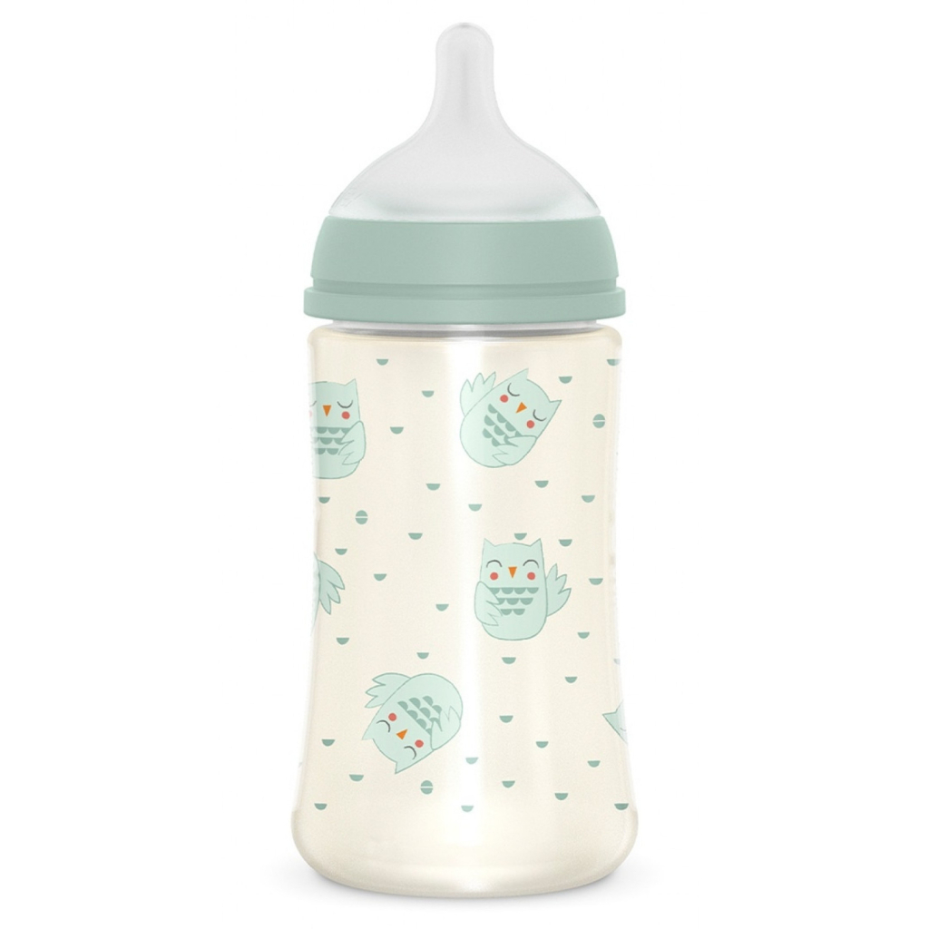 Пляшечка для годування Suavinex Bonhomia, повільний потік, 270 мл, зелена (307835) - зображення 2