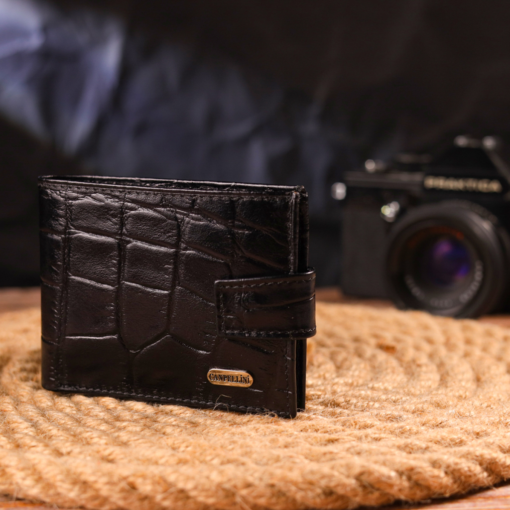 Гаманець Canpellini З натуральної шкіри Чорний (21511) - зображення 8