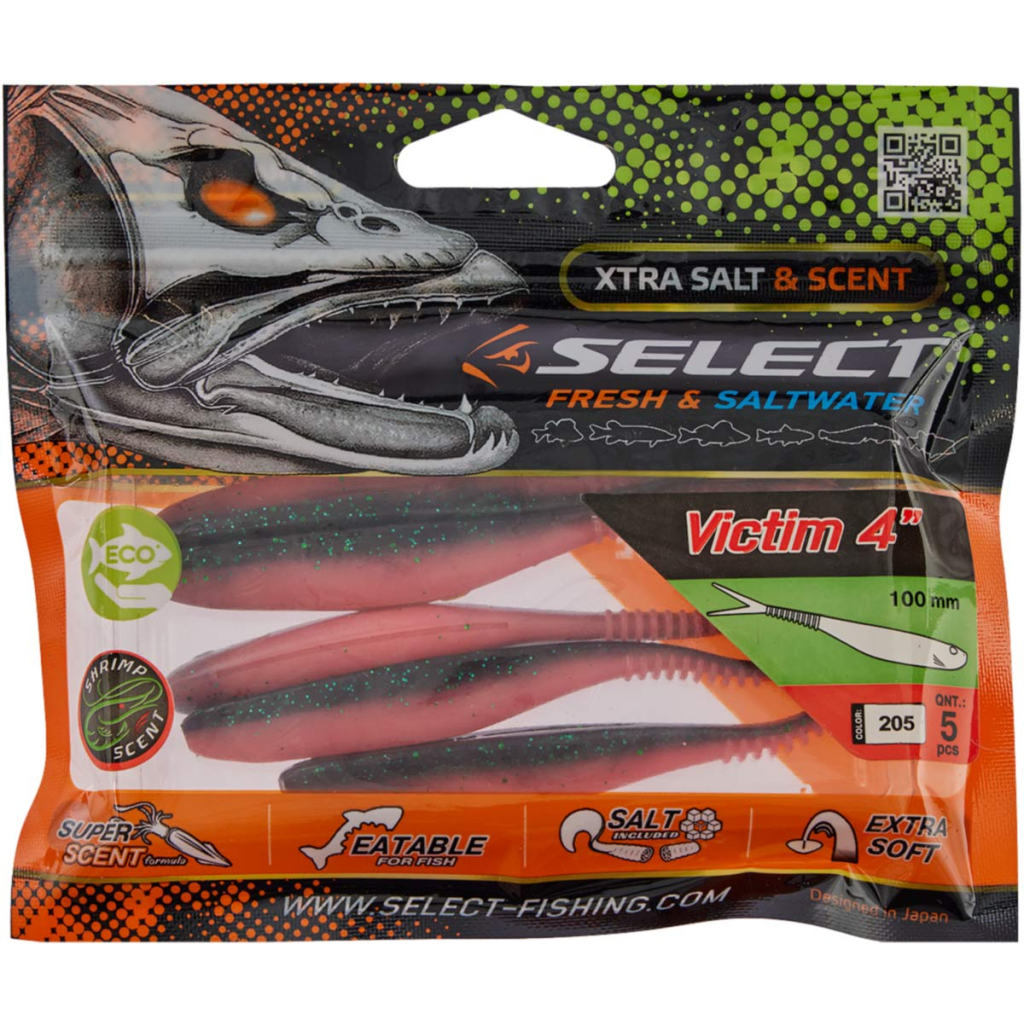 Силікон рибальський Select Victim V-Tail 4" 205 (5 шт/уп) (1870.74.40) - зображення 2