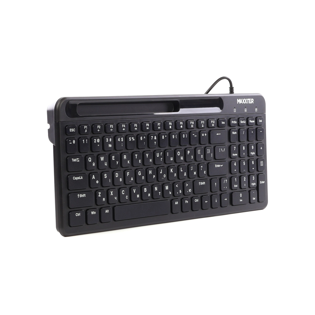 Клавіатура Maxxter KB-01B-UA USB Black (KB-01B-UA) - зображення 3