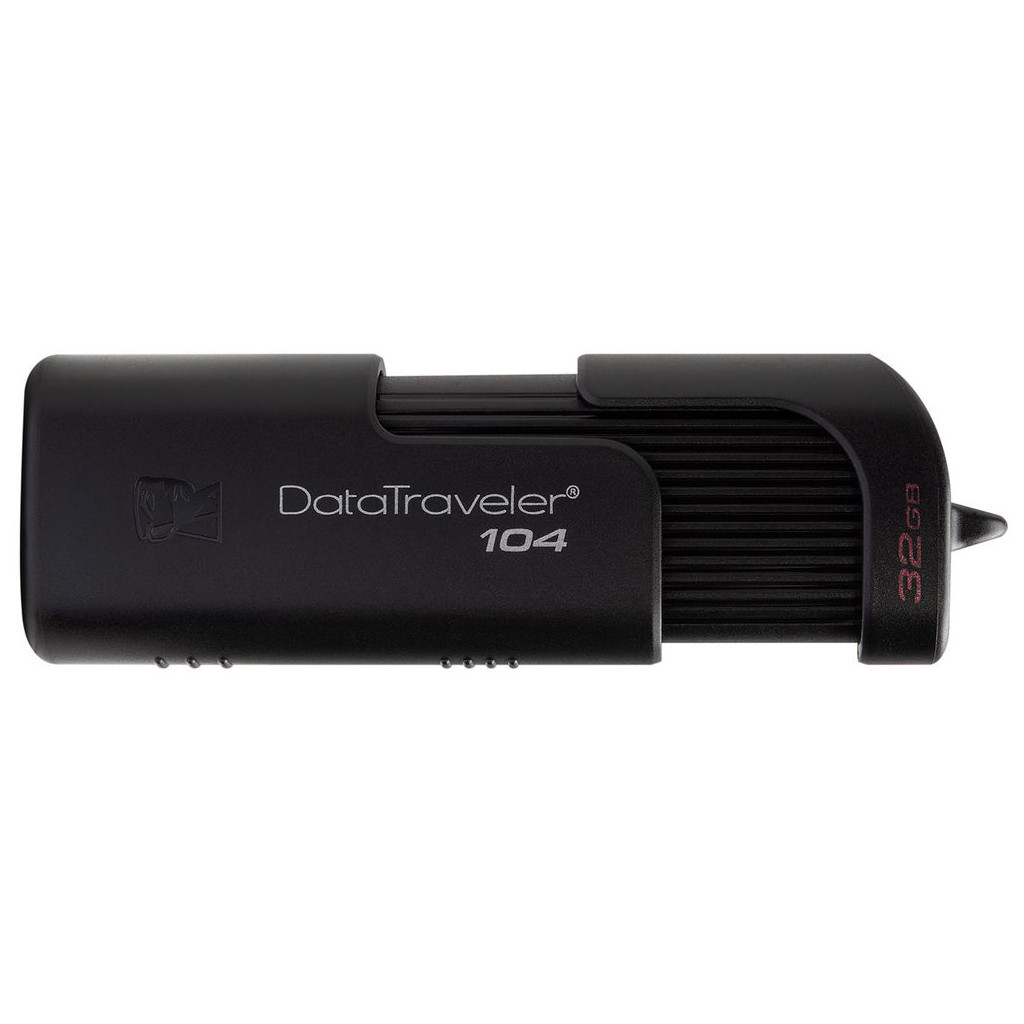 USB флеш накопичувач Kingston 32GB DataTraveller 104 Black USB 2.0 (DT104/32GB) - зображення 1