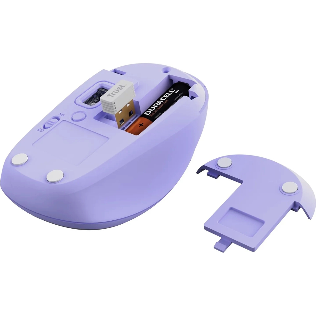 Мишка Trust Yvi+ Multi-Device Wireless/Bluetooth Purple (25583) - зображення 4
