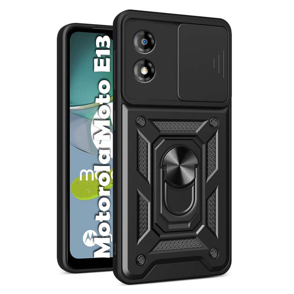 Чохол до мобільного телефона BeCover Military Motorola Moto E13 Black (709101) - зображення 1