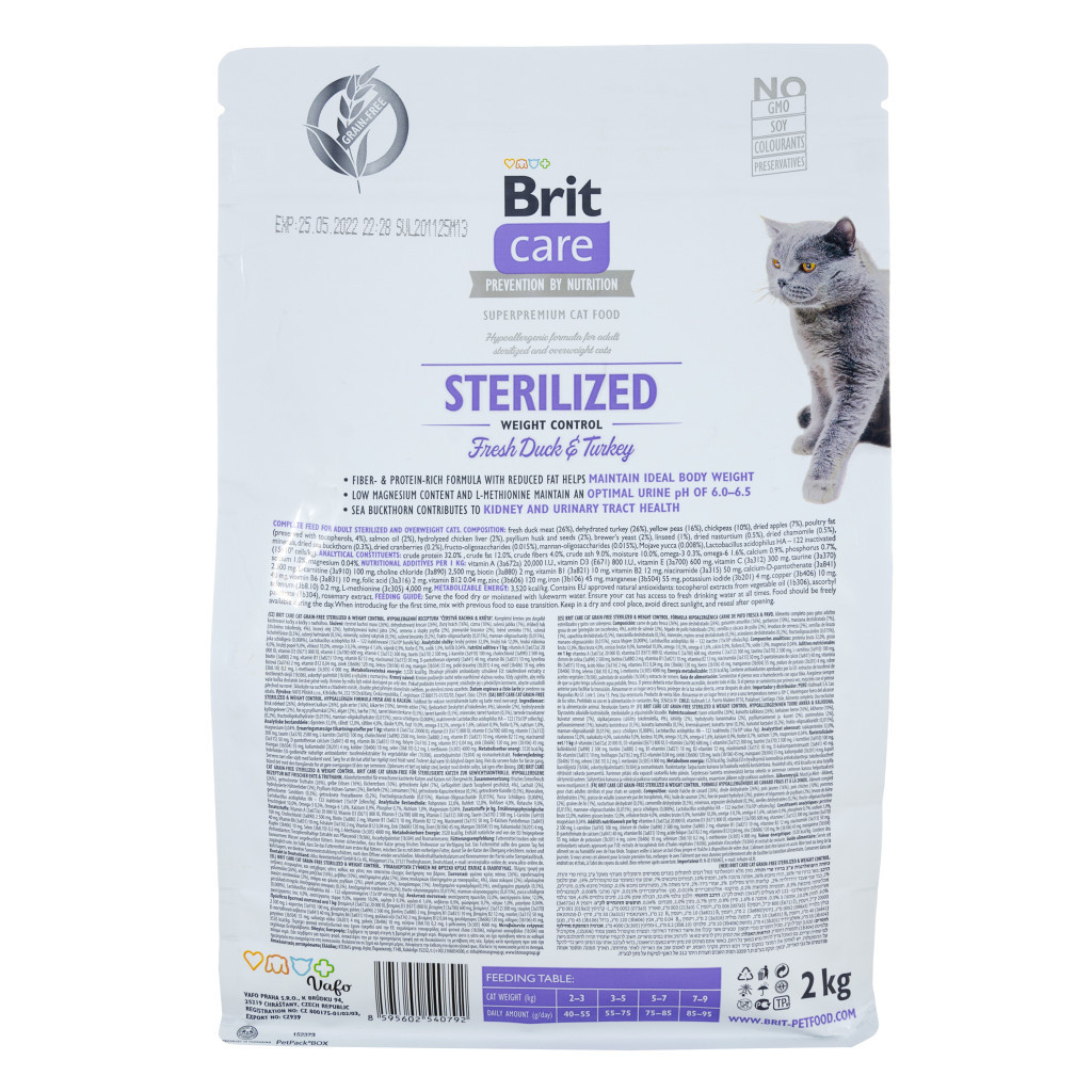Сухий корм для кішок Brit Care Cat GF Sterilized Weight Control 2 кг (8595602540792) - зображення 2
