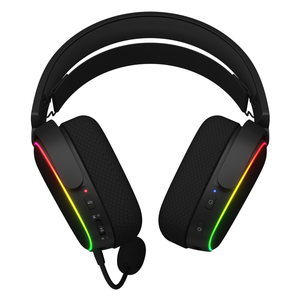 Навушники Hator Phoenix Wireless RGB Tri-mode Black (HTA-870) - зображення 5