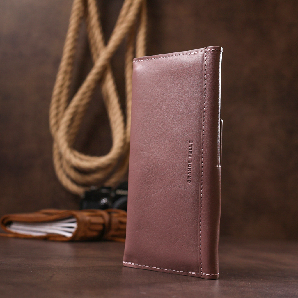 Гаманець Grande Pelle Шкіряний Рожевий (11577) - зображення 10