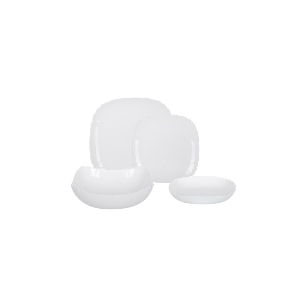Столовий сервіз Luminarc Lotusia Білий 19 предметів (V1097) - зображення 1
