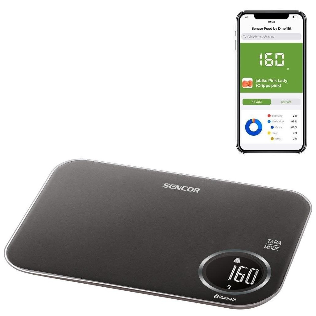 Ваги кухонні Sencor SKS7078BK - изображение 4