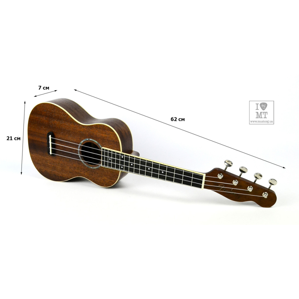 Укулеле Fender Ukulele Zuma Concert Natural WN (227750) - зображення 2