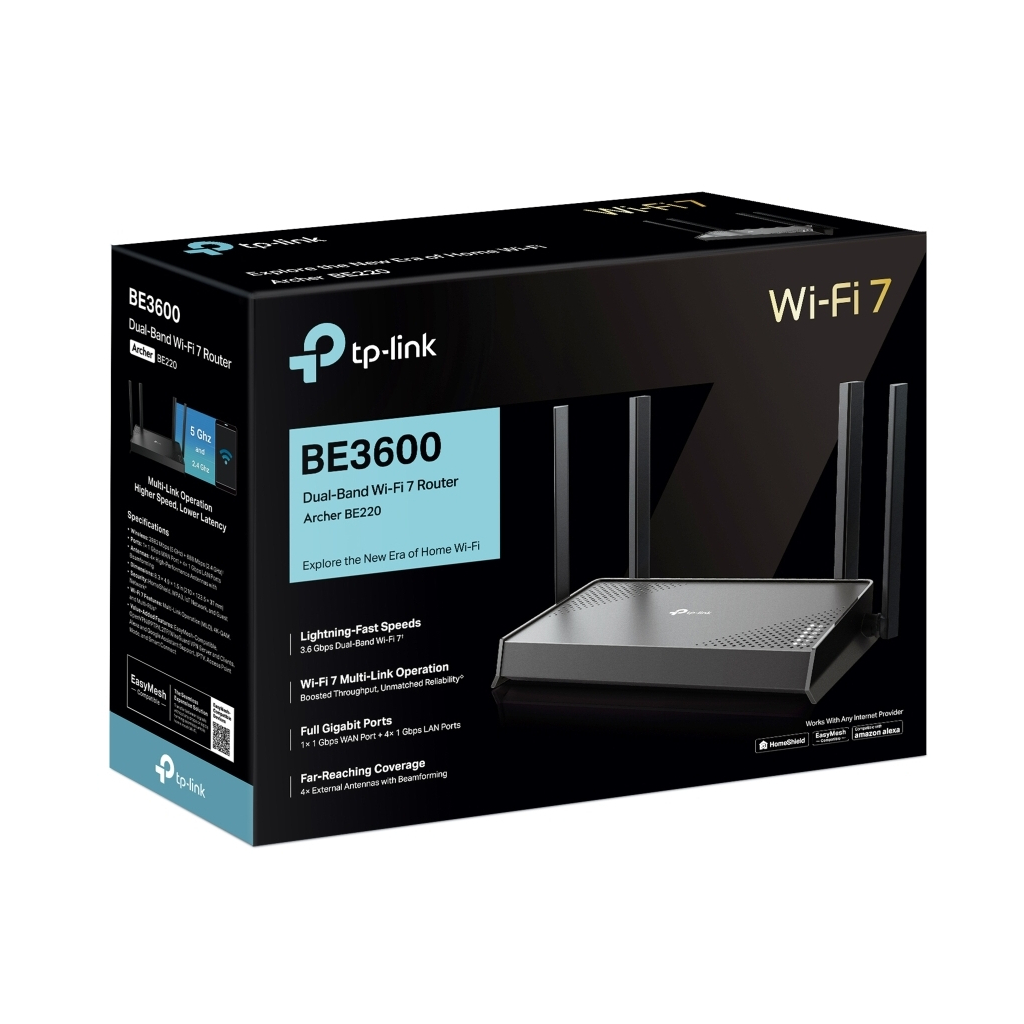 Маршрутизатор TP-Link Archer BE220 (ARCHER-BE220) - зображення 4