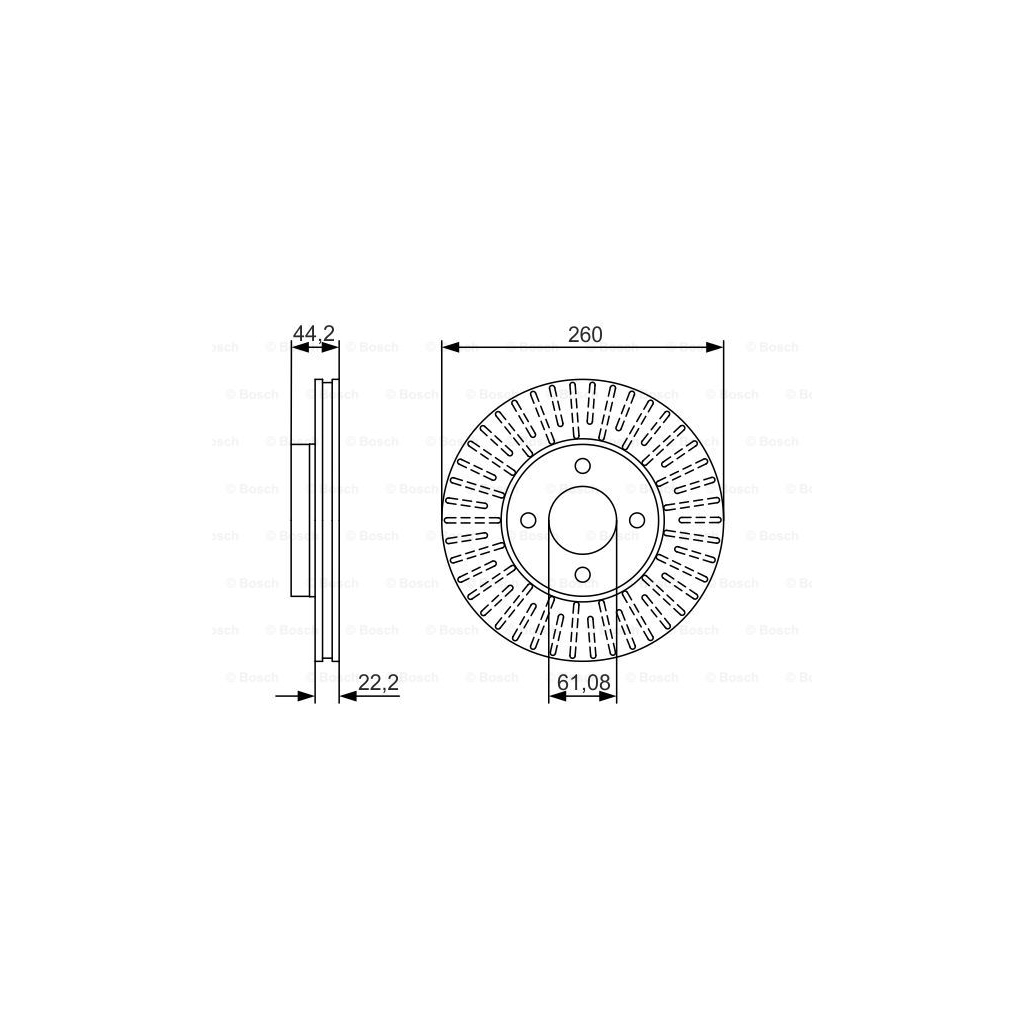 Гальмівний диск Bosch 0 986 479 090 - зображення 5
