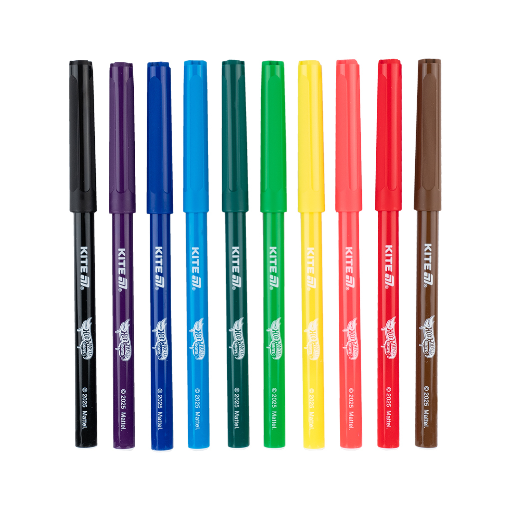 Фломастери Kite Hot Wheels 10 кольорів (HW25-455) - изображение 2