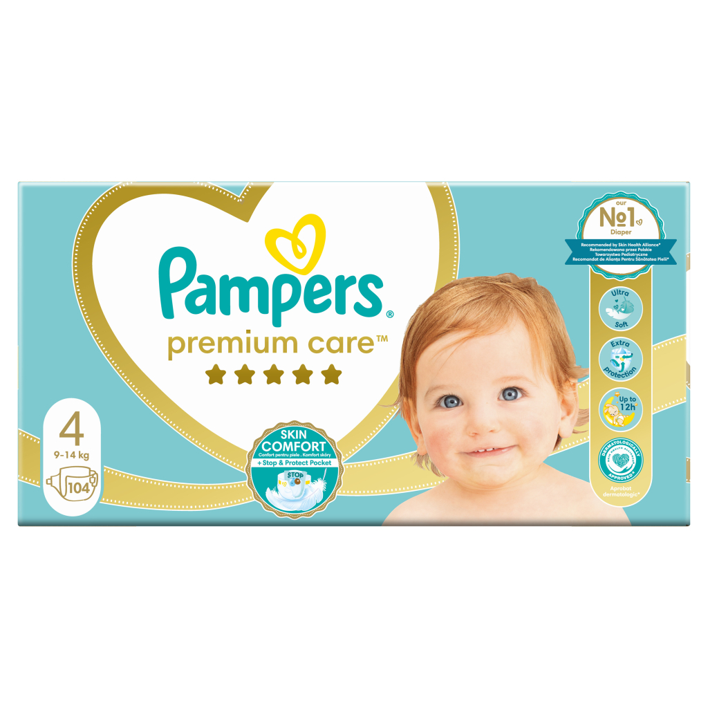 Підгузки Pampers Premium Care Maxi Розмір 4 (9-14 кг) 104 (4015400465447) - зображення 2
