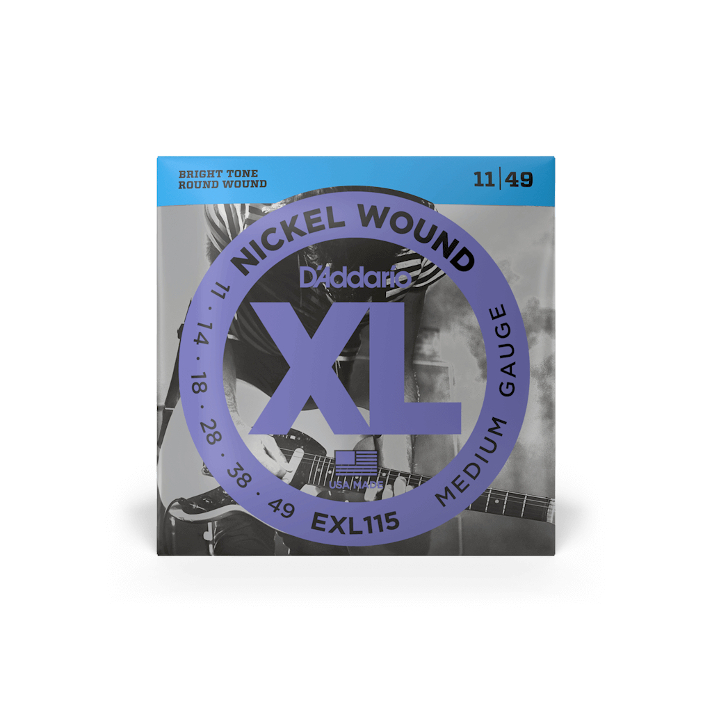 Струни для гітари D'Addario XL Nickel Wound Medium (11-49) (EXL115) - зображення 1