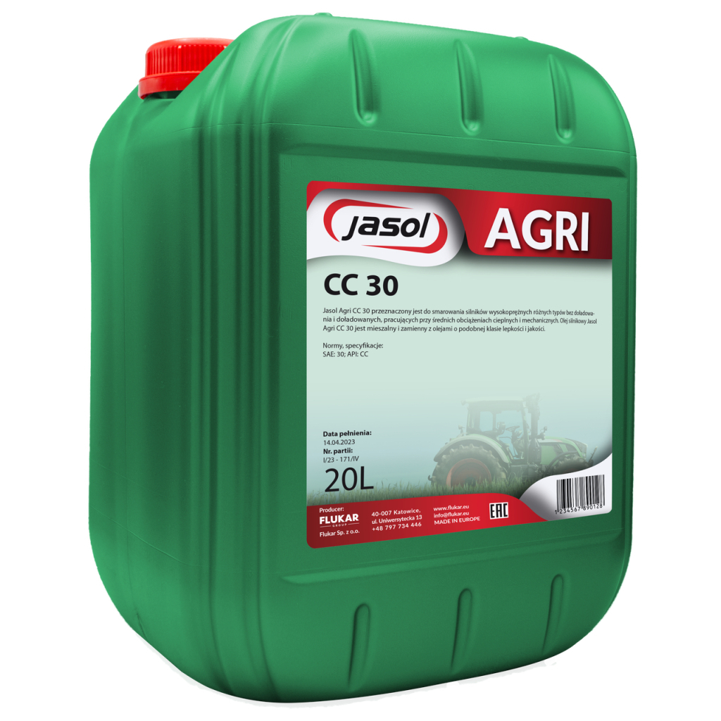 Моторна олива JASOL AGRI CC 30 SAE30 20л (CC3020) - зображення 1