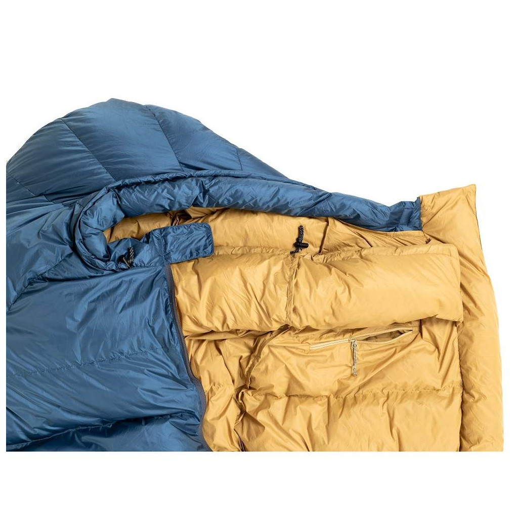 Спальний мішок Turbat Kuk пуховий 700 legion blue/dark cheddar 185 см (012.005.0367) - зображення 9
