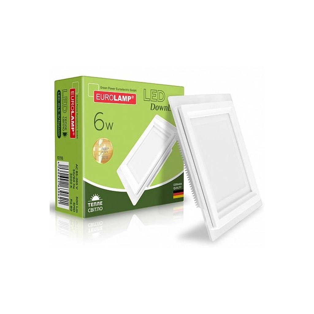 Світильник Eurolamp LED Glass Downlight 6W 500 Lm 3000K (LED-DLS-6/3(glass)) - зображення 2