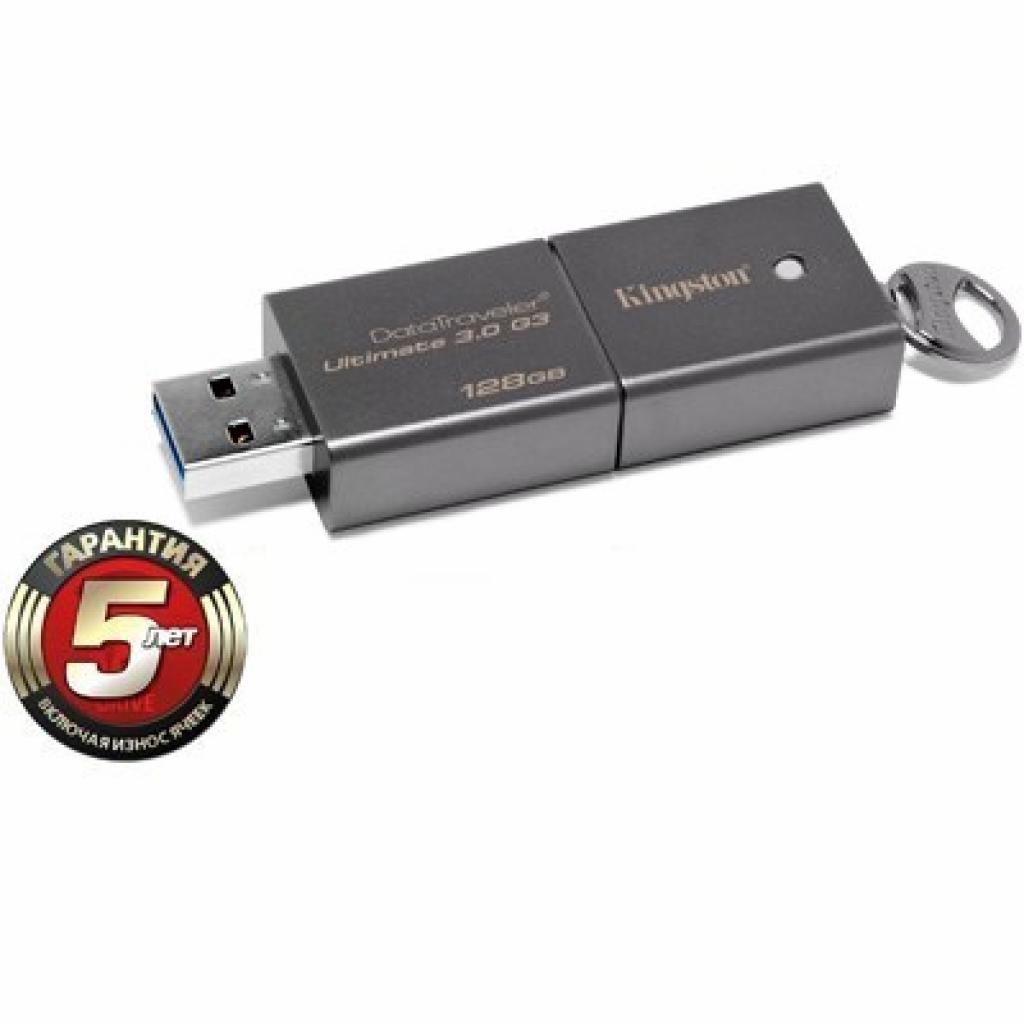 USB флеш накопичувач Kingston 128Gb DataTraveler Ultimate G3 (DTU30G3/128GB) - зображення 2
