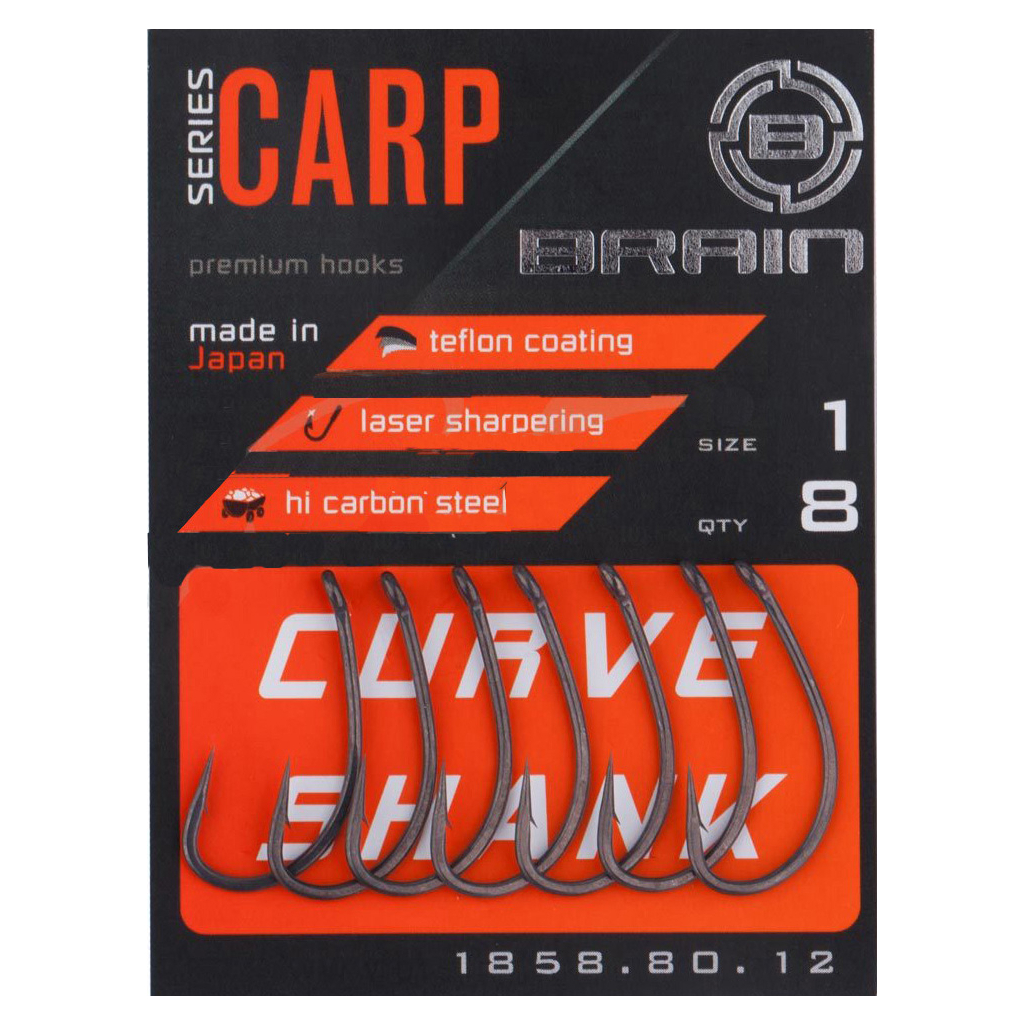 Гачок Brain Brain Curve Shank 01 (8 шт/уп) (1858.80.12) - зображення 2