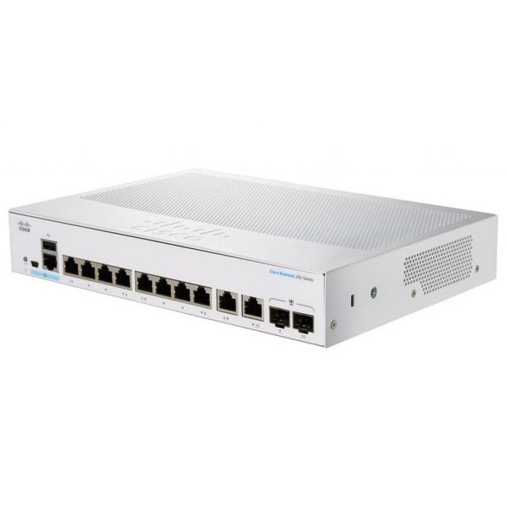 Комутатор мережевий Cisco CBS350-8T-E-2G-EU - зображення 1