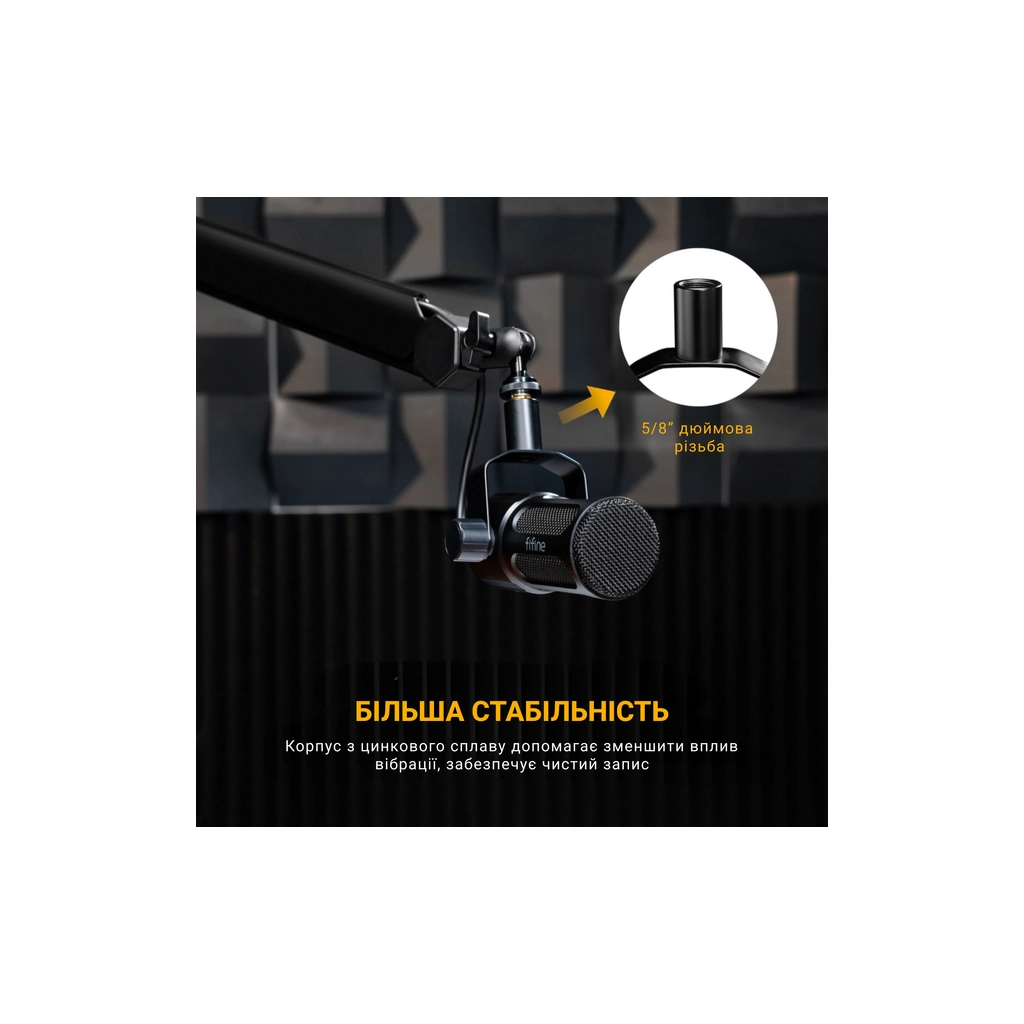 Мікрофон Fifine Tank1 XLR Black (Tank1) - picture 9