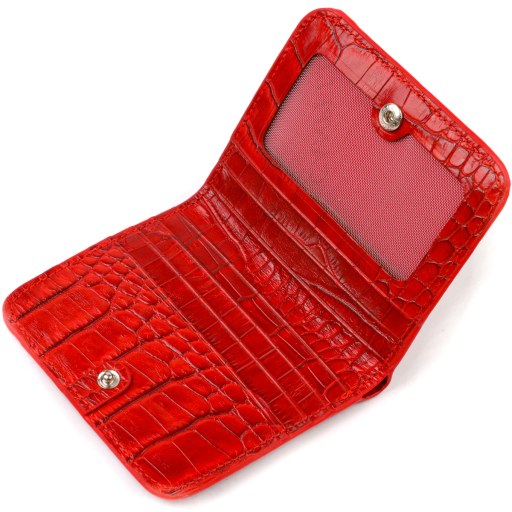 Гаманець Canpellini З натуральної шкіри Червоний (21795) - зображення 5