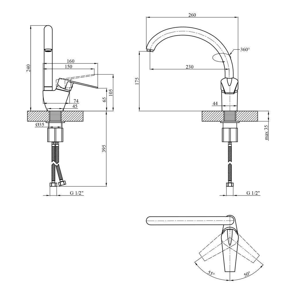 Змішувач Kroner Odra-C036 - зображення 9