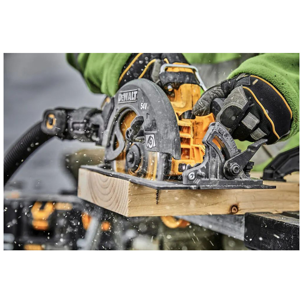 Дискова пила DeWALT 54В XR FLEXVOLT Li-lon диск 190х30 мм, 2x3Ah, 3.6 кг, кейс TSTAK (DCS578X2) - зображення 12