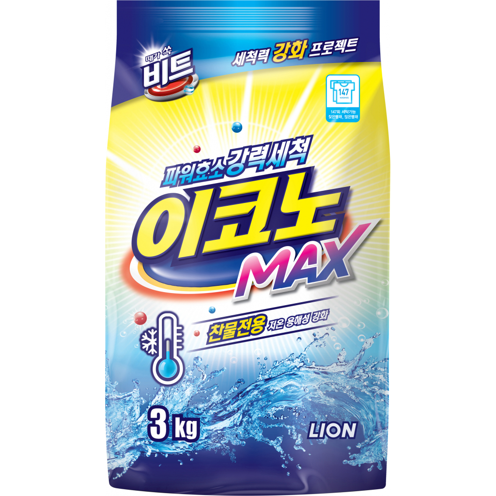 Пральний порошок Lion Beat Drum Econo Max 3 кг (8801007740591) - зображення 1