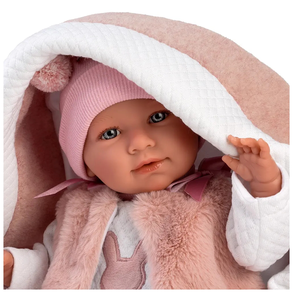 Лялька Llorens Mimi Lloron Capazo Rosa, 40 см (74012) - зображення 3