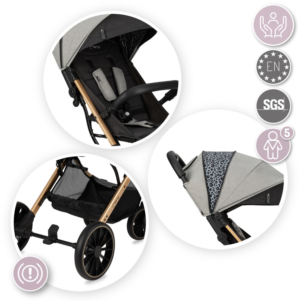 Коляска MoMi Estelle Dakar Leopard (WOSP00021) - зображення 3