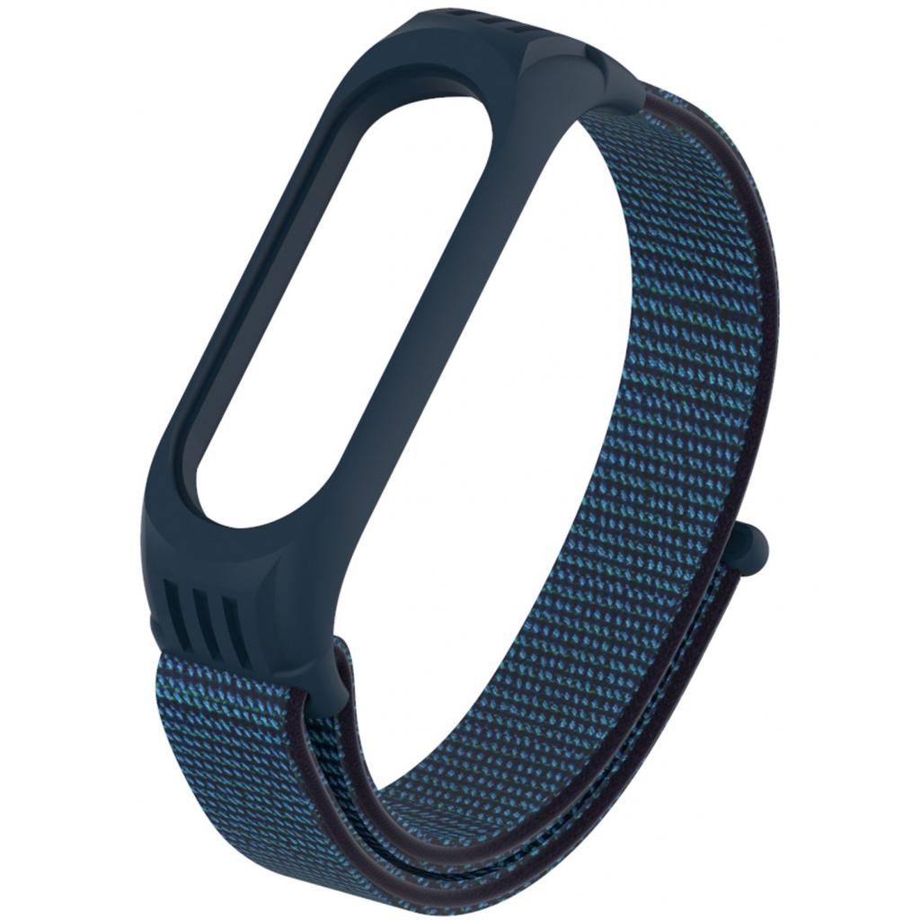 Ремінець до фітнес браслета Armorstandart Sport Loop для Xiaomi Mi Band 5 Dark Blue (ARM56867) - зображення 1