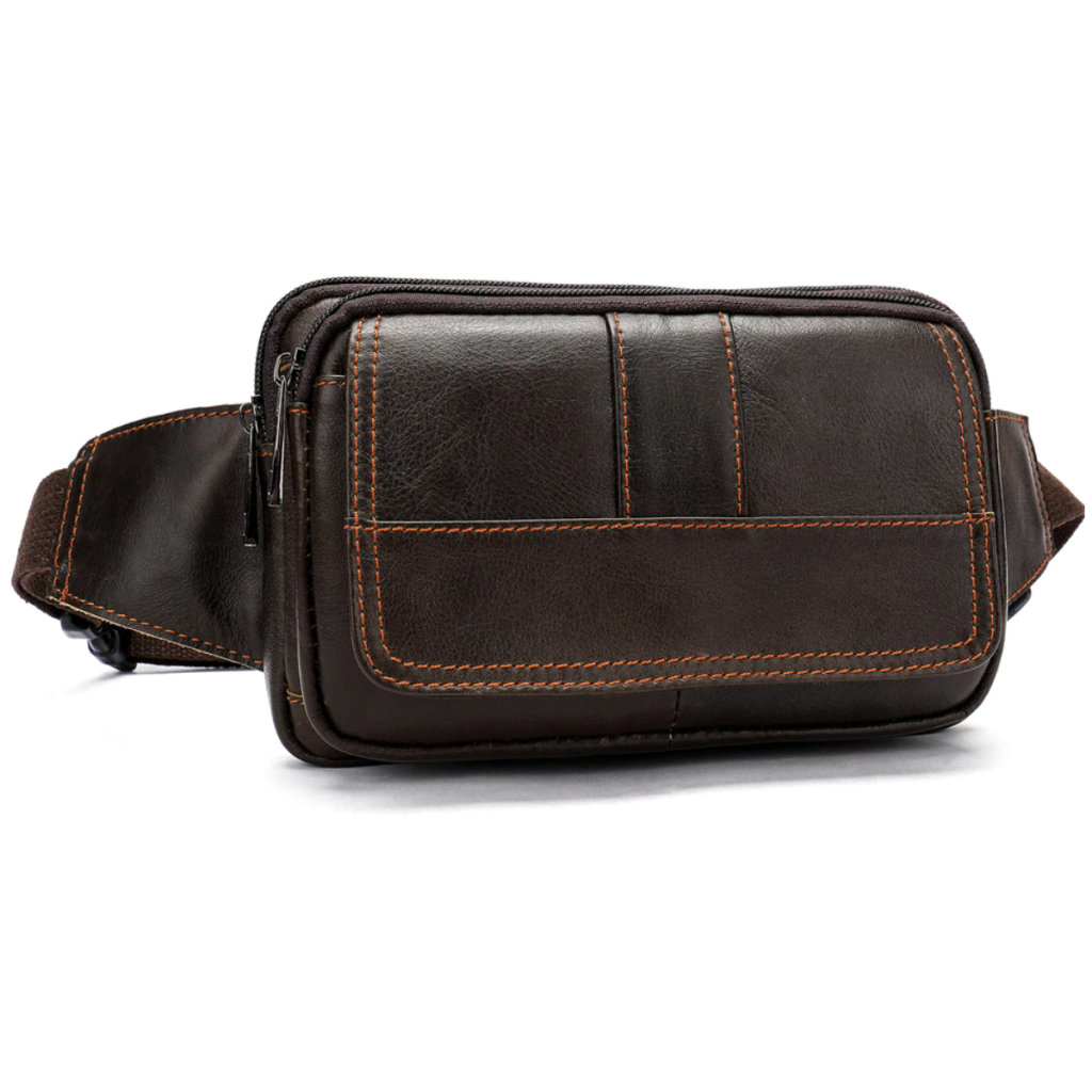 Сумка Vintage На пояс Коричнева (14726) - зображення 7