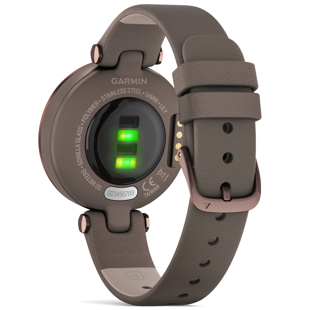 Смарт-годинник Garmin Lily, DarkBronze, Paloma, Leather (010-02384-B0) - зображення 6