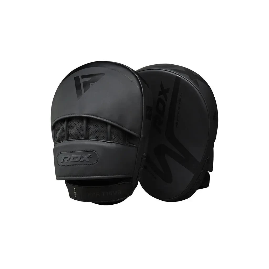 Лапи боксерські RDX T15 Noir Matte Black (FPR-T15MB) - зображення 1