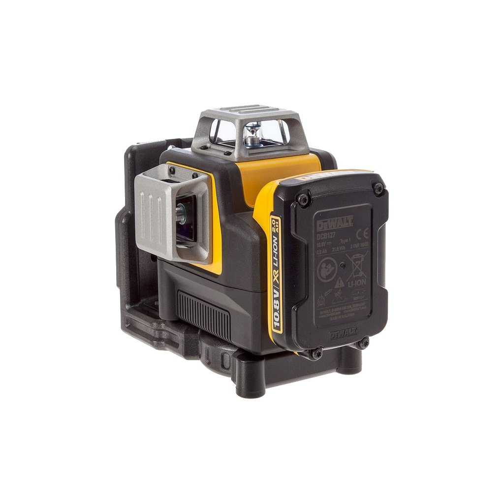Лазерний нівелір DeWALT 10.8/12В XR Li-Ion, червоний промінь, 2Ah, кейс (DCE089D1R) - зображення 2