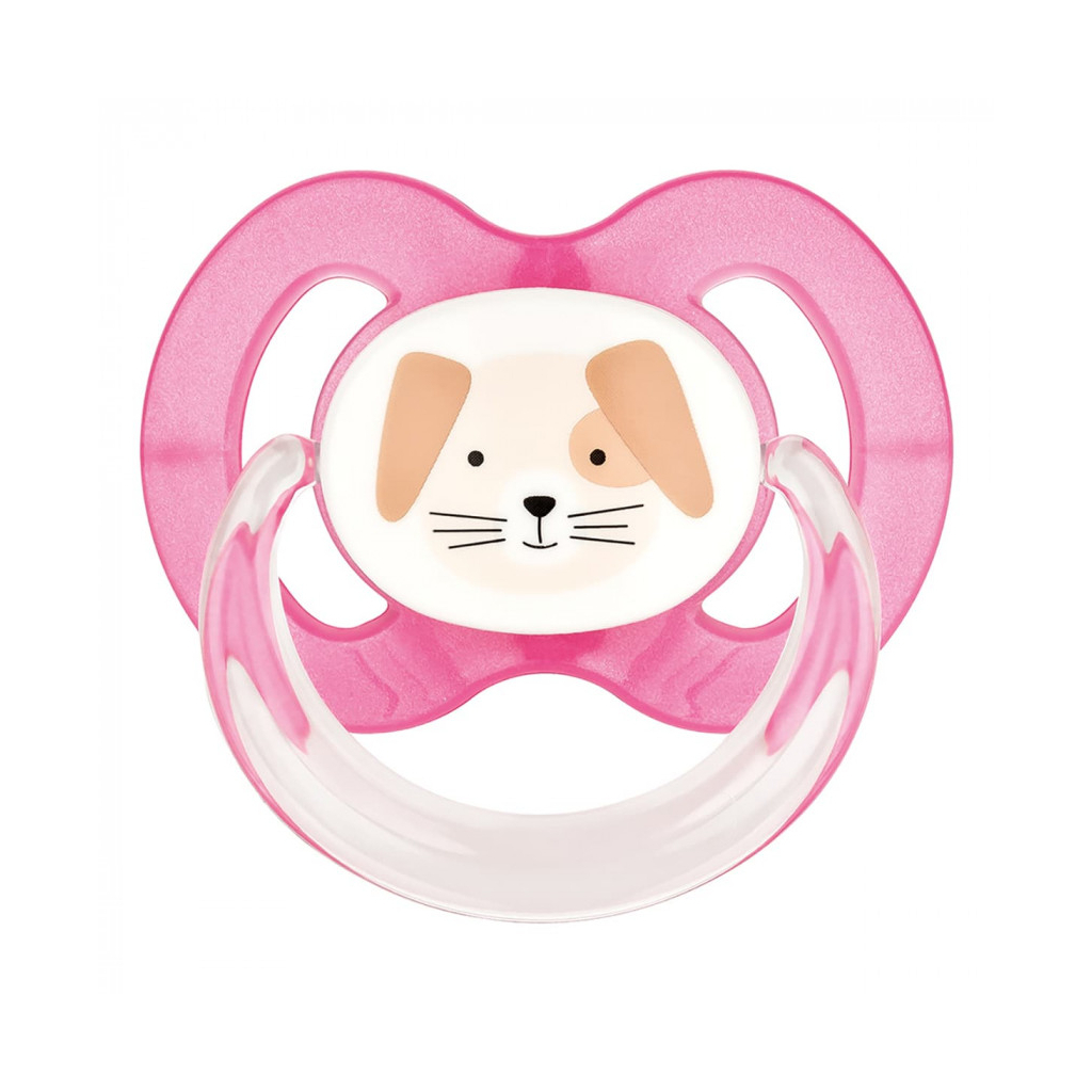 Пустушка Baby-Nova Pets 6-18 міс. рожева/фіолетова 2 шт (3962318) - зображення 3