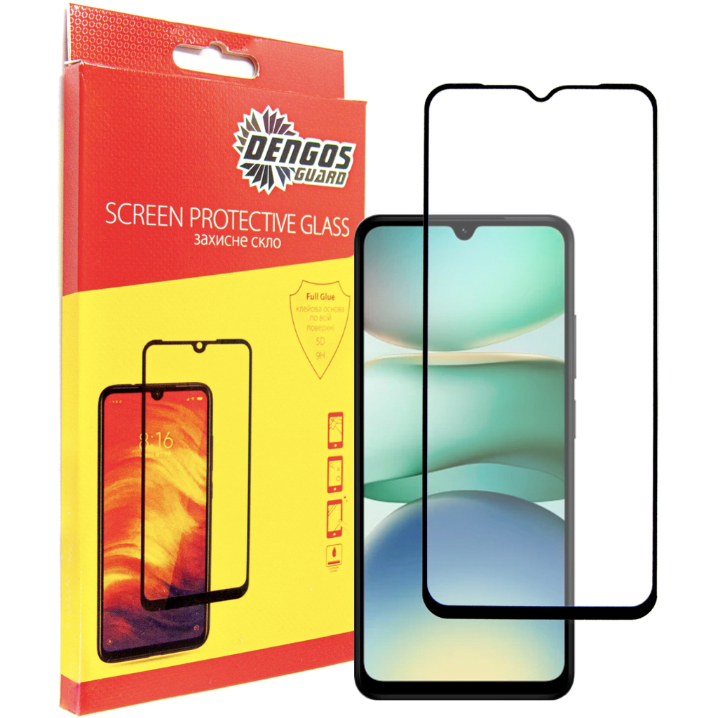 Скло захисне Dengos Full Glue Xiaomi Redmi A5 (black) (TGFG-399) - зображення 1