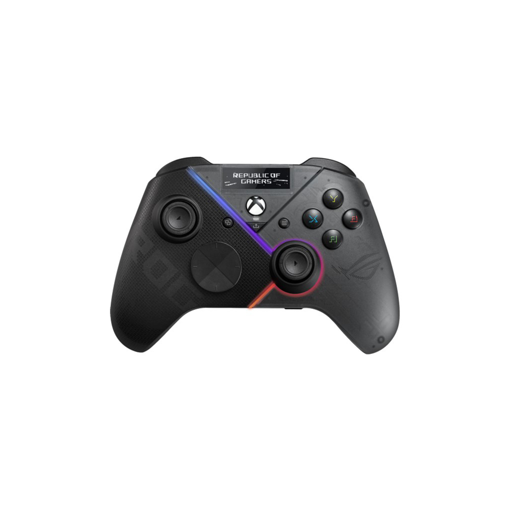 Геймпад ASUS ROG Raikiri Pro USB-С/BT/Wireless Black (90GC00W0-BGP000) - зображення 1