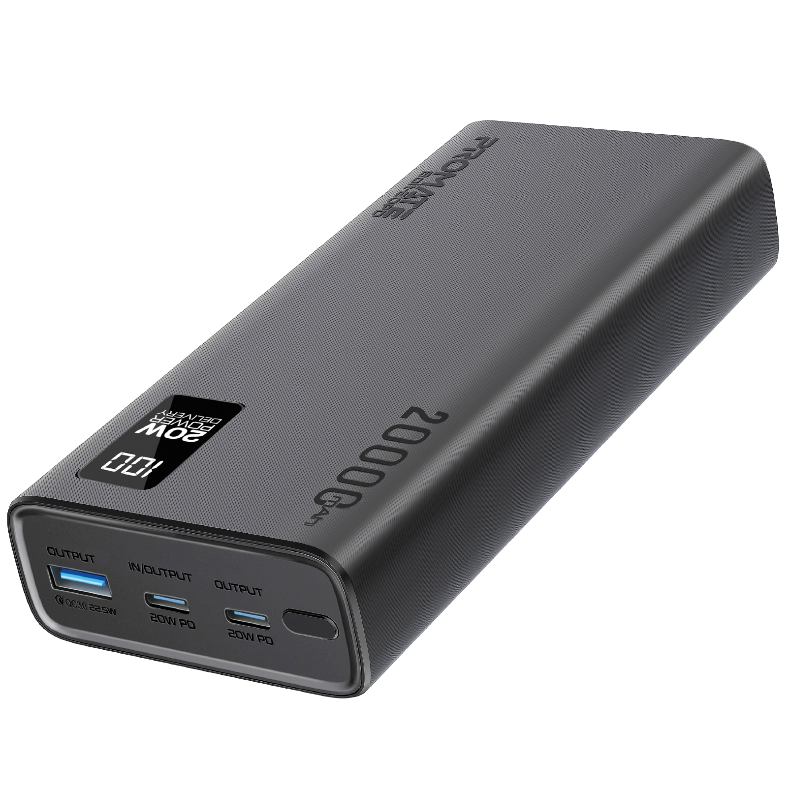 Універсальна мобільна батарея Promate Bolt-20PD Black 20000mAh - изображение 4