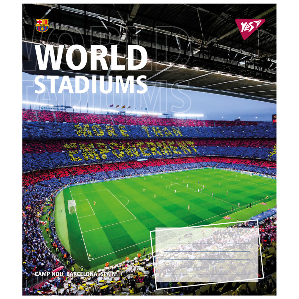 Зошит Yes World stadium А5 48 аркушів лінія (767133) - зображення 3